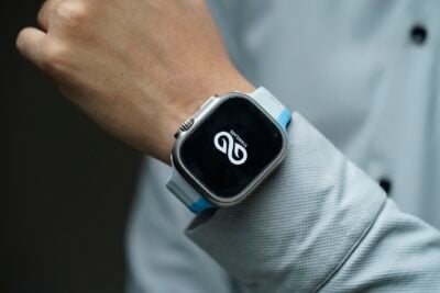 Two Colored Waterproof Silicone Sports Bands For Apple Watch 49 (Series Ultra/Ultra 2/Ultra 3)