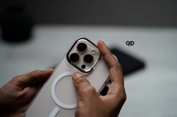 Frosted White Magsafe Matte Finish Case with Kickstand Ring Feature For iPhone 16/16Pro/16ProMax - Image 11