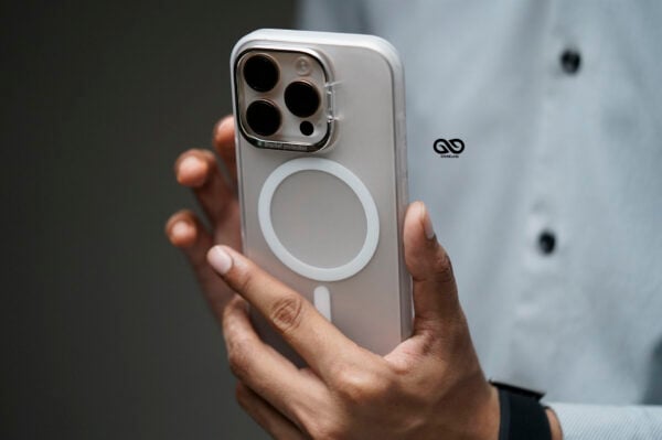 Frosted White Magsafe Matte Finish Case with Kickstand Ring Feature For iPhone 16/16Pro/16ProMax - Image 14