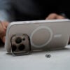 Frosted White Magsafe Matte Finish Case with Kickstand Ring Feature For iPhone 16/16Pro/16ProMax