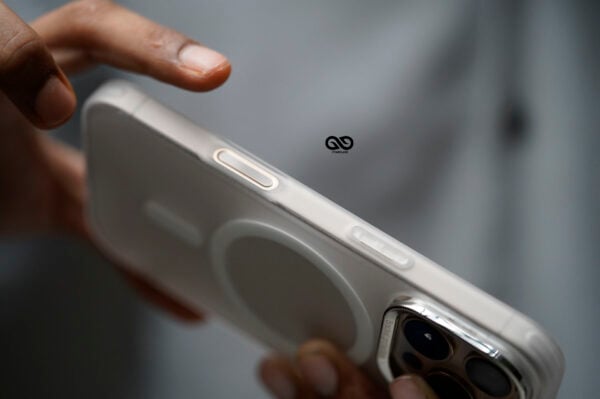 Frosted White Magsafe Matte Finish Case with Kickstand Ring Feature For iPhone 16/16Pro/16ProMax - Image 7