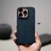 Magsafe Polar Blue Real Aramid Carbon Fiber Case For iPhone 16 Pro
