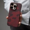 Magsafe Red Sea Real Aramid Carbon Fiber Case For iPhone 16 Pro Max