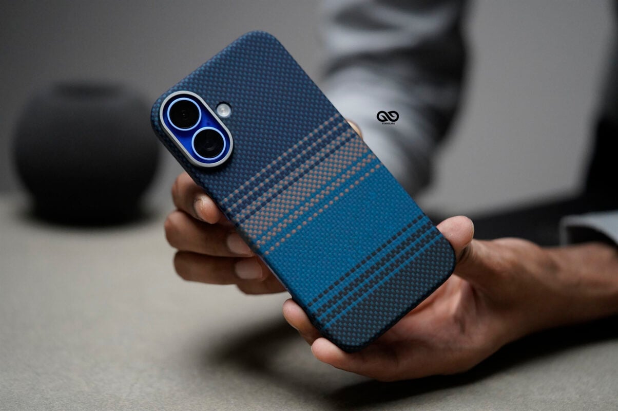 Magsafe Dune Blue Real Aramid Carbon Fiber Case For iPhone 16