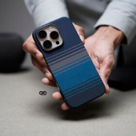 Magsafe Dune Blue Real Aramid Carbon Fiber Case For iPhone 16 Pro Max