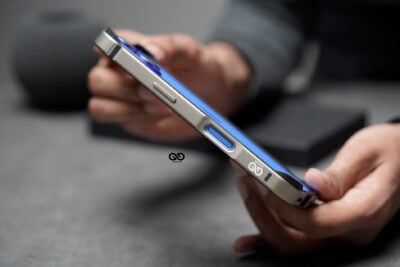 Natural Titanium Fiber Bumper for iPhone 16 (Bumper, not a Case)