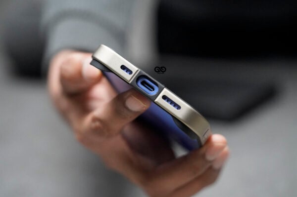 Natural Titanium Fiber Bumper for iPhone 16 (Bumper, not a Case) - Image 3