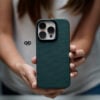 Magsafe Polar Green Real Aramid Carbon Fiber Case For iPhone 16 Pro Max