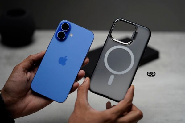 Smoky Black Magsafe Matte Finish Case with Kickstand Ring Feature For iPhone 16/16Pro/16ProMax - Image 12