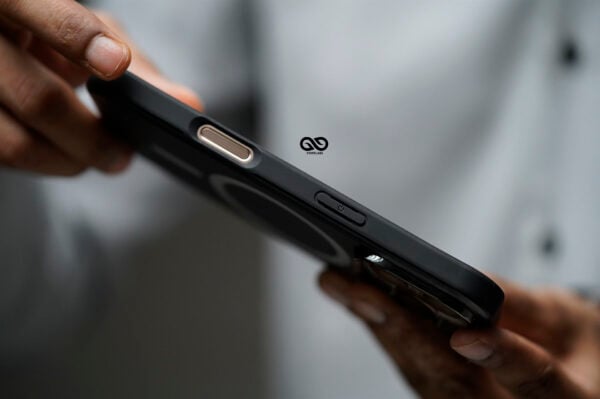 Smoky Black Magsafe Matte Finish Case with Kickstand Ring Feature For iPhone 16/16Pro/16ProMax - Image 16