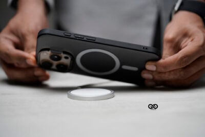 Smoky Black Magsafe Matte Finish Case with Kickstand Ring Feature For iPhone 16/16Pro/16ProMax