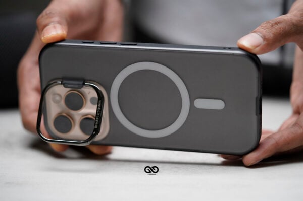 Smoky Black Magsafe Matte Finish Case with Kickstand Ring Feature For iPhone 16/16Pro/16ProMax - Image 17