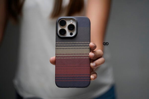 Magsafe Tangerine Orange Real Aramid Carbon Fiber Case For iPhone 16 Pro Max