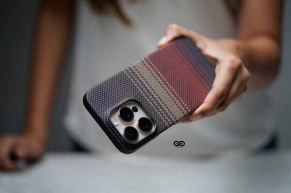 Magsafe Tangerine Orange Real Aramid Carbon Fiber Case For iPhone 16 Pro Max - Image 13
