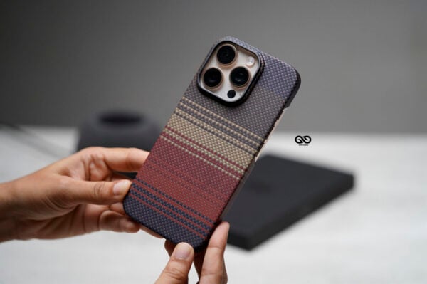 Magsafe Tangerine Orange Real Aramid Carbon Fiber Case For iPhone 16 Pro Max - Image 10