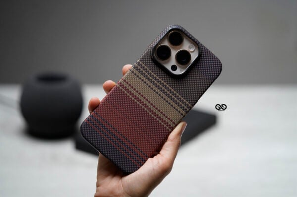 Magsafe Tangerine Orange Real Aramid Carbon Fiber Case For iPhone 16 Pro Max - Image 6