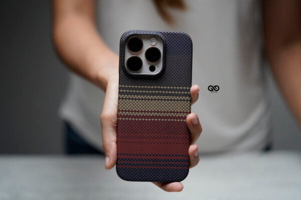 Magsafe Tangerine Orange Real Aramid Carbon Fiber Case For iPhone 16 Pro Max - Image 4