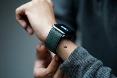 Trail Loop With Black Buckle For Apple Watch 44MM 45MM 46MM Series 4 5 6 7 8 9 10 SE SE 2 Gen