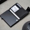 Classic Slim Vegan leather Minimalistic Pop Up Card and Cash Holder