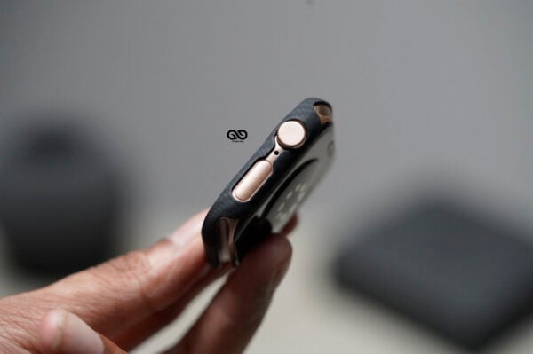 Black & Grey Real Aramid Carbon Fiber Bumper for Apple Watch 49/46/45/44/42/41/40 MM - Image 8