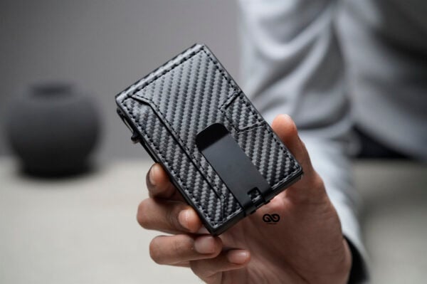 Carbon Fiber Ultra Slim Wallet With Money Clip - Image 3