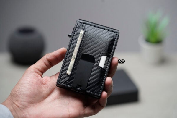 Carbon Fiber Ultra Slim Wallet With Money Clip - Image 6