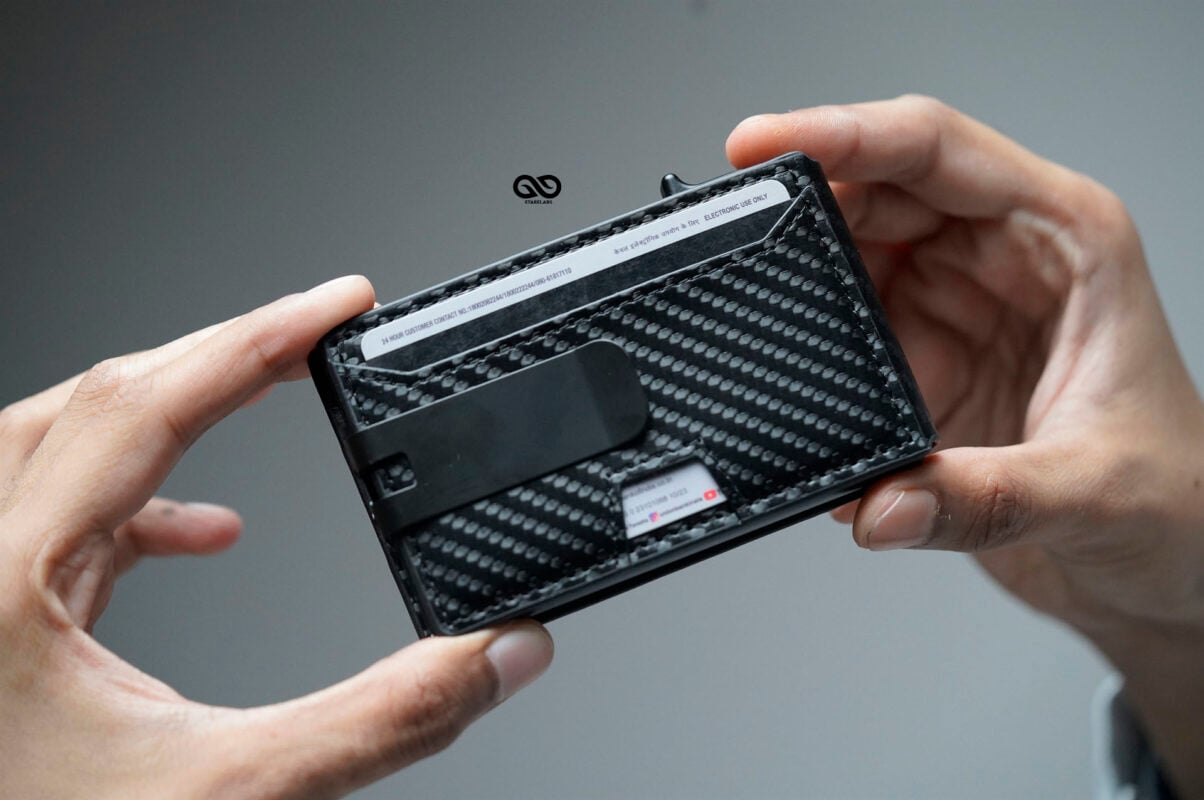 Carbon Fiber Ultra Slim Wallet With Money Clip