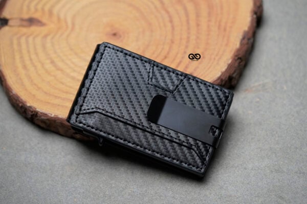 Carbon Fiber Ultra Slim Wallet With Money Clip - Image 9