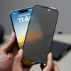 Privacy Matte Full Screen Tough Edge Tempered Glass Case For iPhone 15/15Plus/15Pro/15ProMax