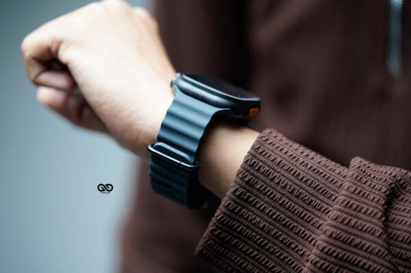 Silicone Ocean Band With Black Buckle For Apple Watch 49 MM Series Ultra/Ultra 2 - Image 15