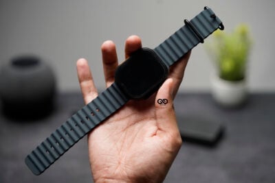 Silicone Ocean Band With Black Buckle For Apple Watch 49 MM Series Ultra/Ultra 2