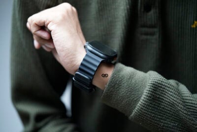Silicone Ocean Band With Black Buckle For Apple Watch 49 MM Series Ultra/Ultra 2