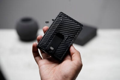 Personalized Carbon Fiber Ultra Slim Wallet With Money Clip