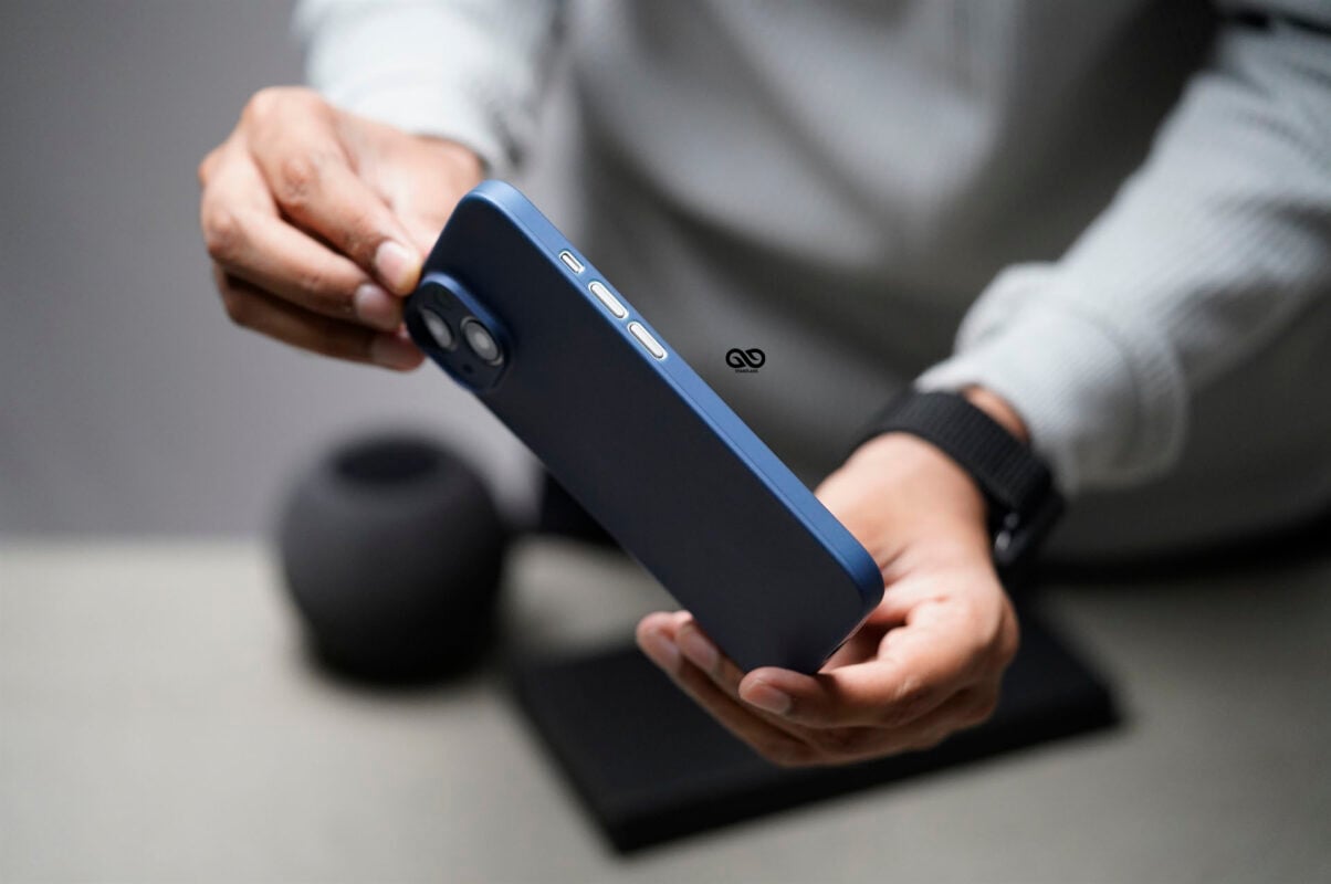 Azure Blue Ultra Thin Case for iPhone 14