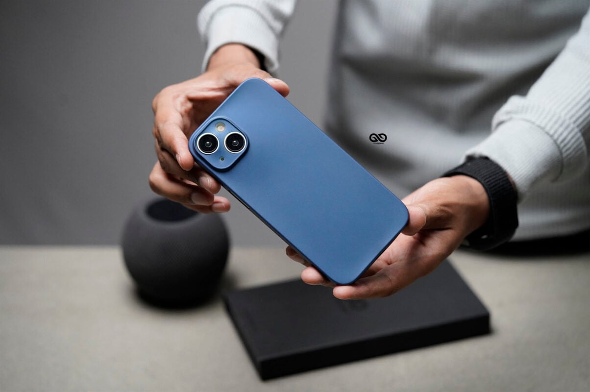 Azure Blue Ultra Thin Case for iPhone 14