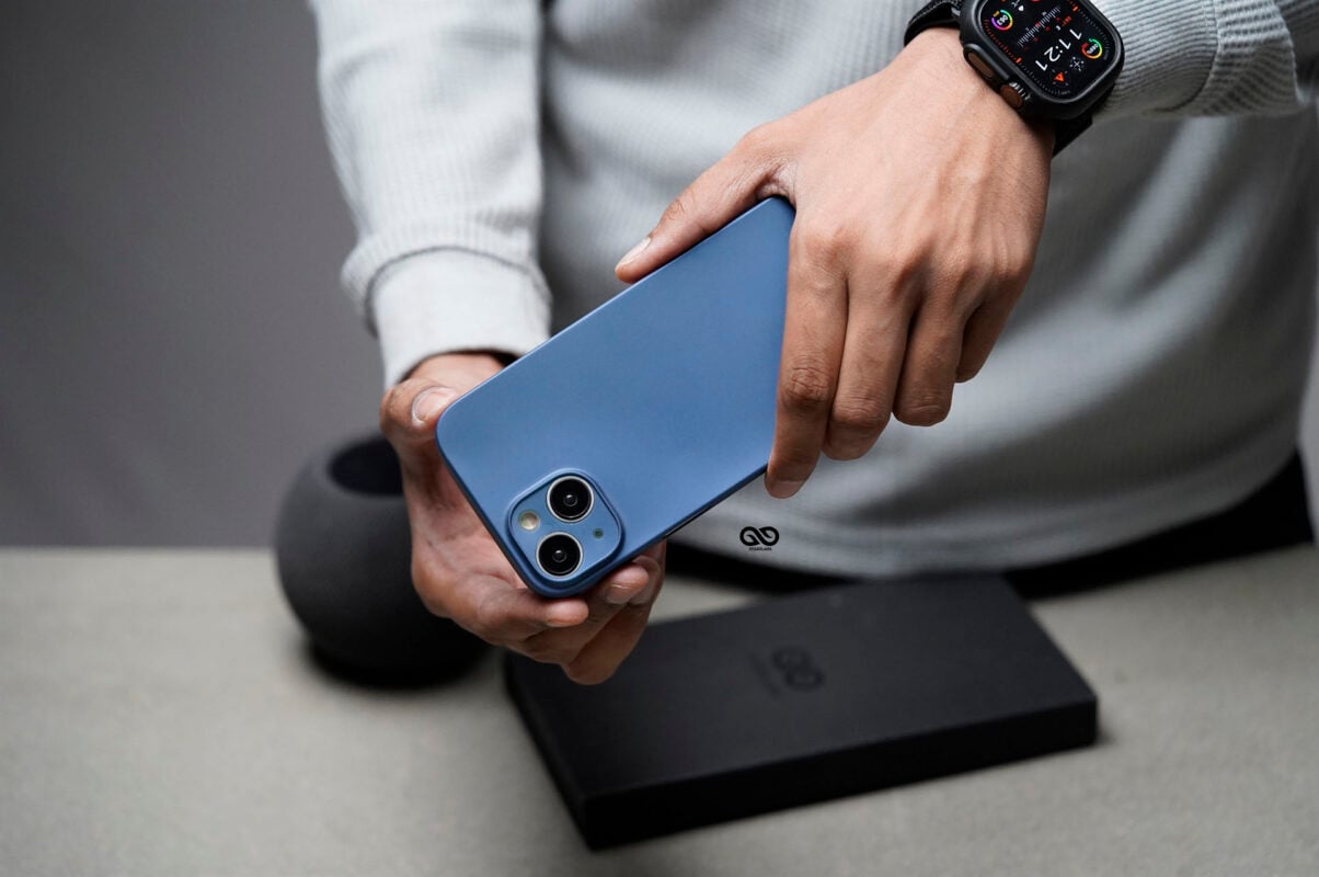 Azure Blue Ultra Thin Case for iPhone 14