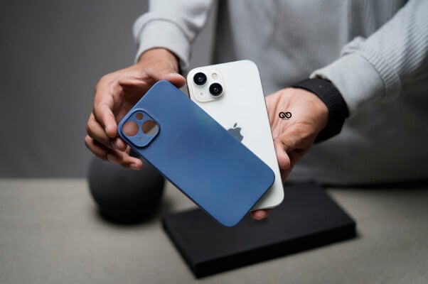 Azure Blue Ultra Thin Case for iPhone 14