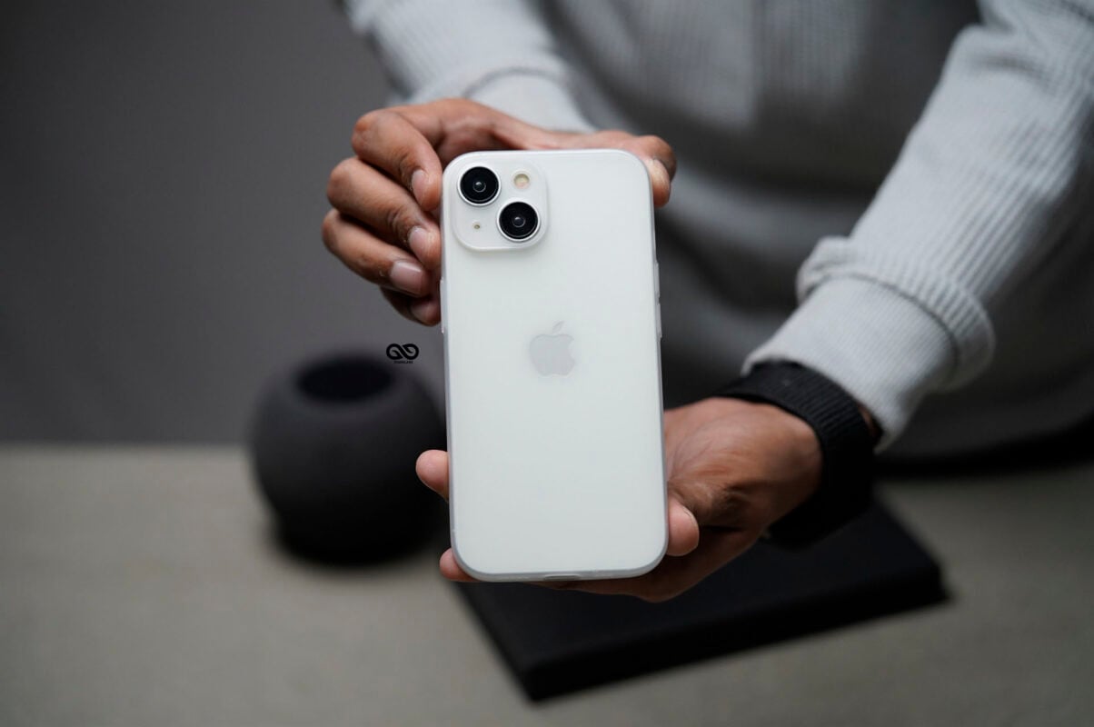 Frosted White Ultra Thin Case for iPhone 13 (Phone Not Included)