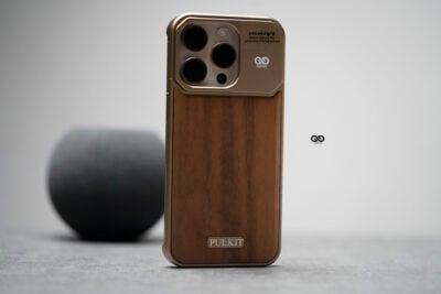 Personalized Wood Case With Titanium Frame
