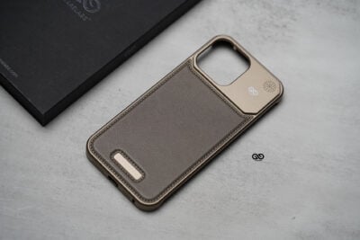 Vegan Leather Case With Titanium Frame