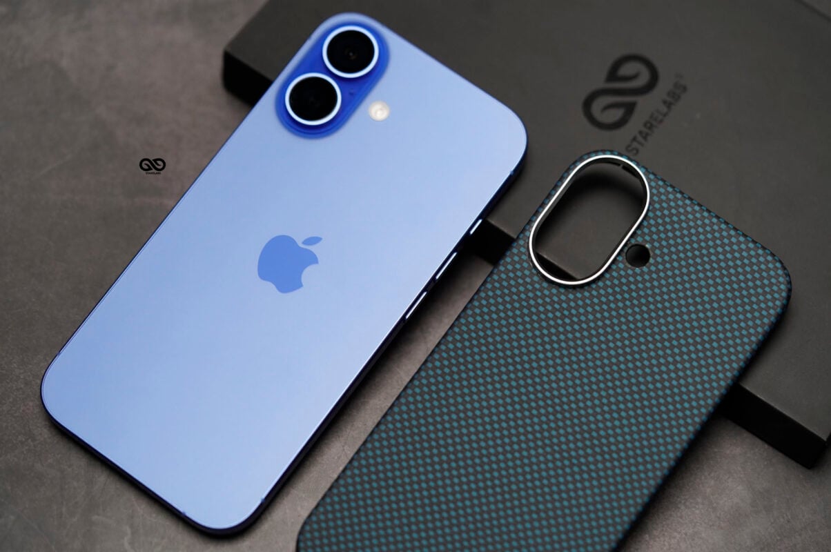 Magsafe Polar Blue Real Aramid Carbon Fiber Case For iPhone 16 plus