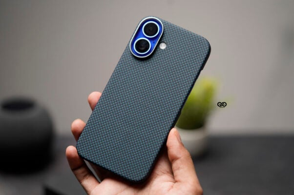 Magsafe Polar Blue Real Aramid Carbon Fiber Case For iPhone 16 plus