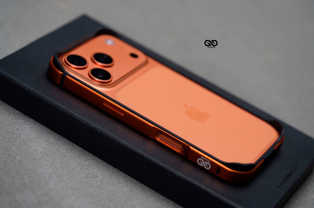 Cosmic Orange Fiber Bumper for iPhone 17 Pro (Bumper, not a Case)