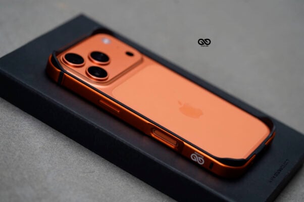 Cosmic Orange Fiber Bumper for iPhone 17 Pro Max (Bumper, not a Case)