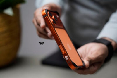 Cosmic Orange Fiber Bumper for iPhone 17 Pro (Bumper, not a Case)