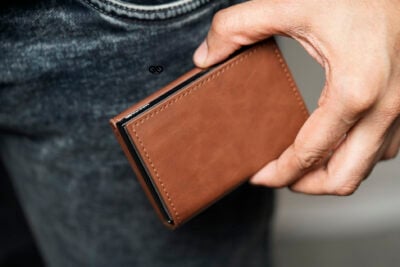 Essential Vegan Leather Card and Cash Holder
