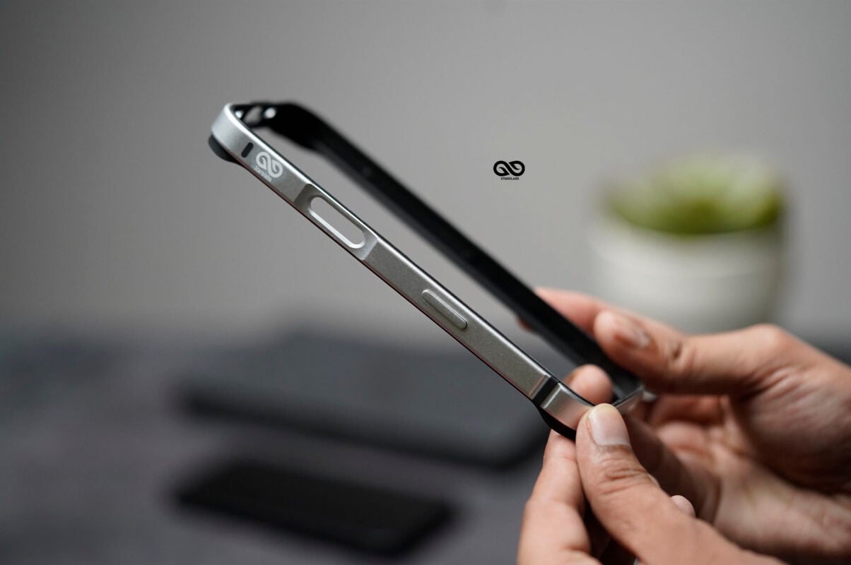 Silver Fiber Bumper for iPhone 17 Pro Max (Bumper, not a Case)