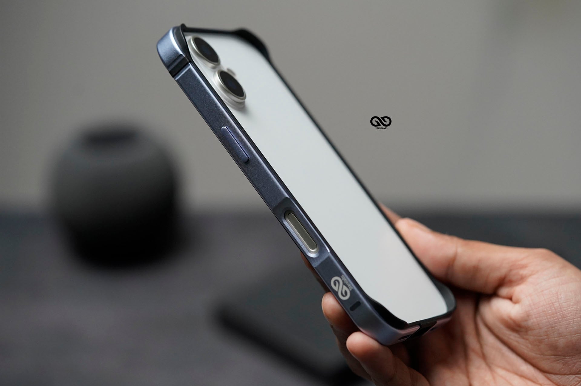 Mist Blue Fiber Bumper for iPhone 17 (Bumper, not a Case) 11 Mist Blue Fiber Bumper for iPhone 17 (Bumper, not a Case) - Image 11