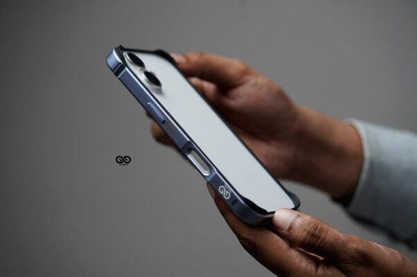 Mist Blue Fiber Bumper for iPhone 17 (Bumper, not a Case)