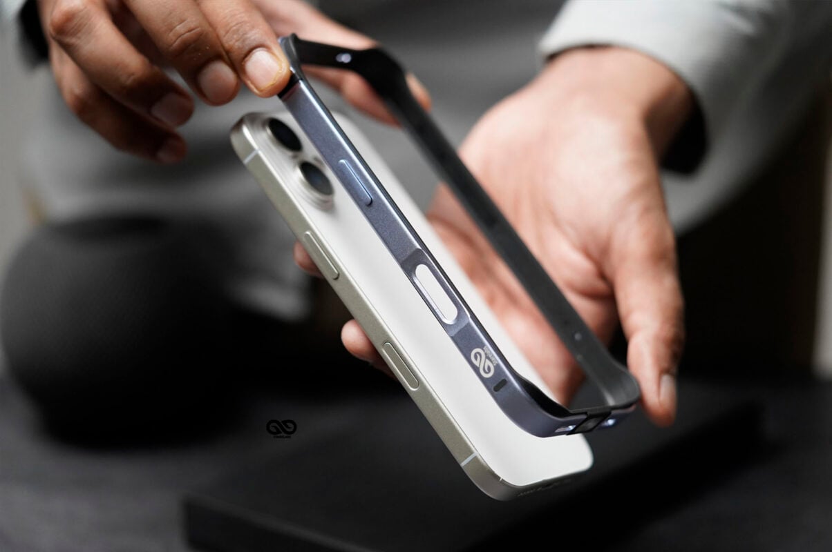 Mist Blue Fiber Bumper for iPhone 17 (Bumper, not a Case)